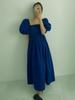 Xitao Женское индивидуальное модное свободное плиссированное платье с пышными рукавами HQQ1271