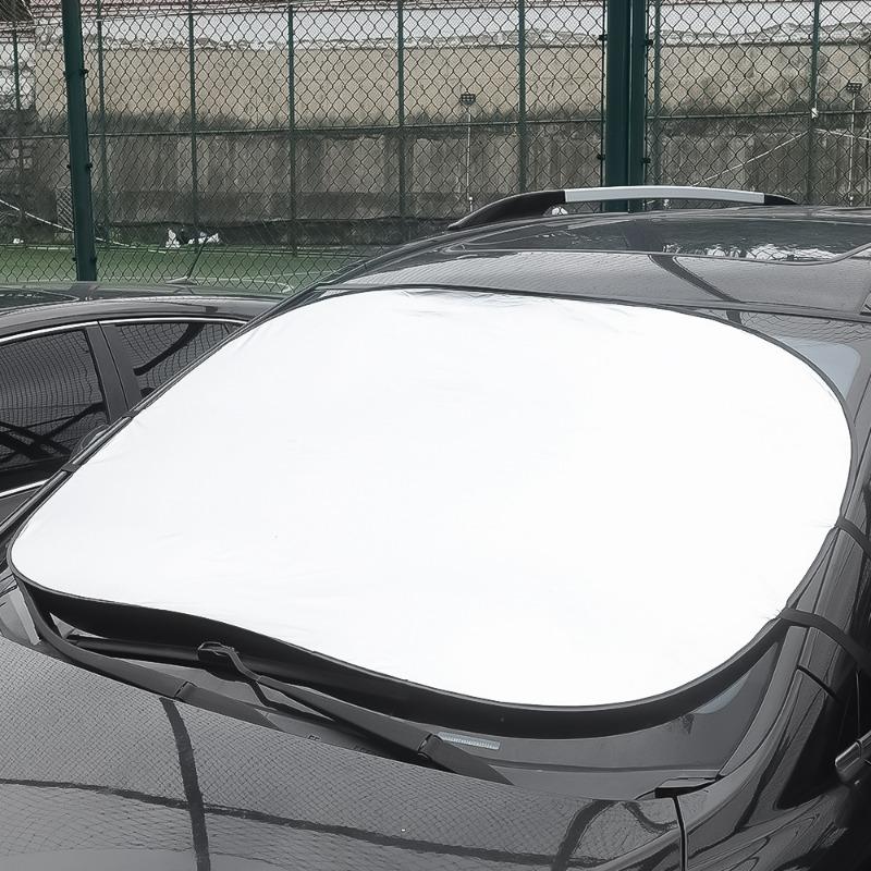 Теплоизоляционный солнцезащитный козырек для автомобиля, лобовое стекло автомобиля, серебристая ткань, солнцезащитный козырек, складной летний солнцезащитный козырек