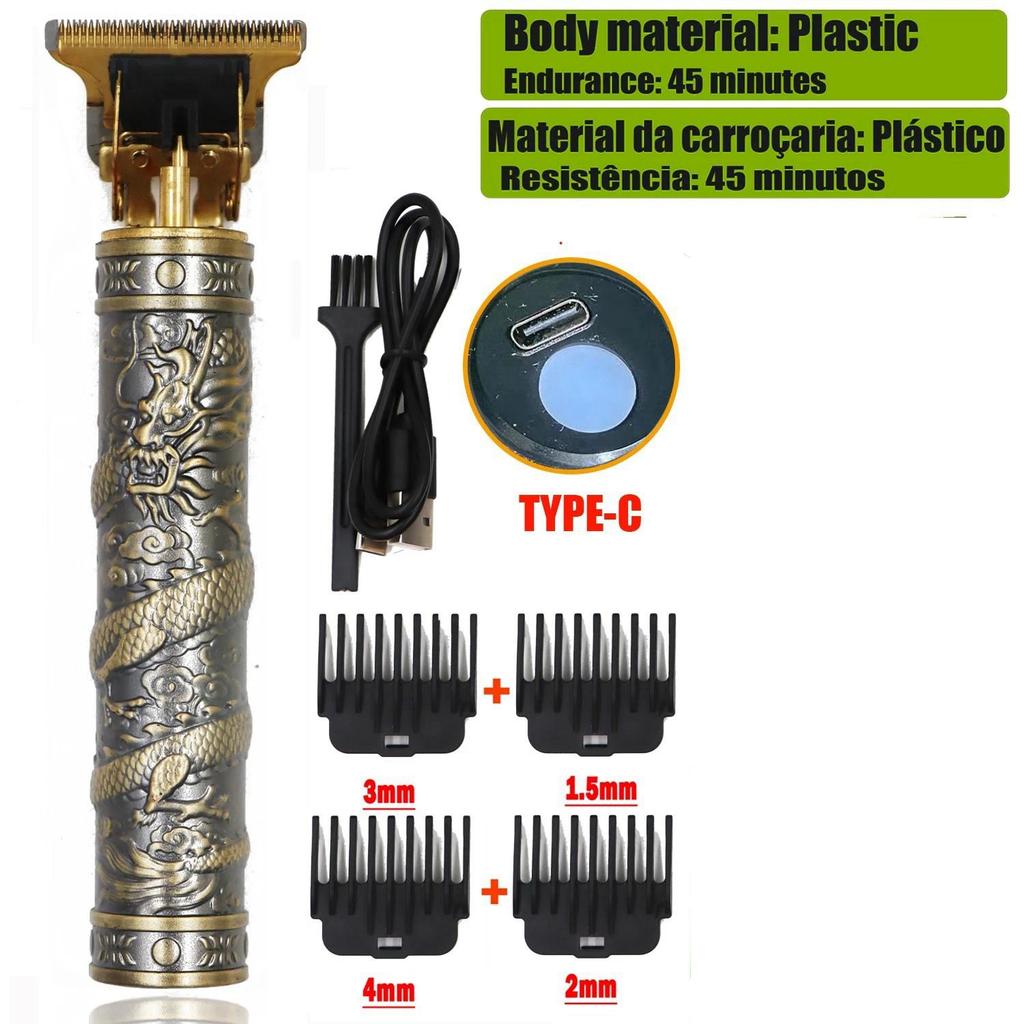 Dragon Vintage T9 беспроводные профессиональные машинки для стрижки волос электрические триммеры для мужчин машинка для стрижки волос бритва