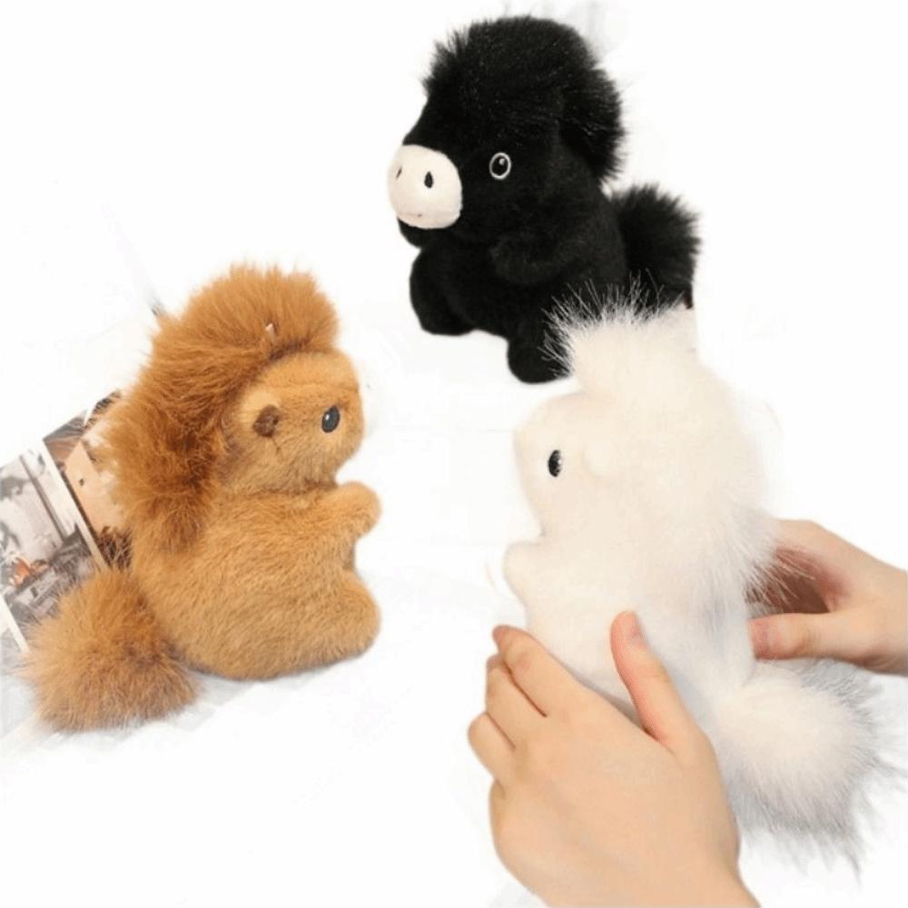 Мягкая игрушка симуляция лошади Плюшевые игрушки симуляция лошади Рогатая овца Плюшевая кукла Подарок на день рождения