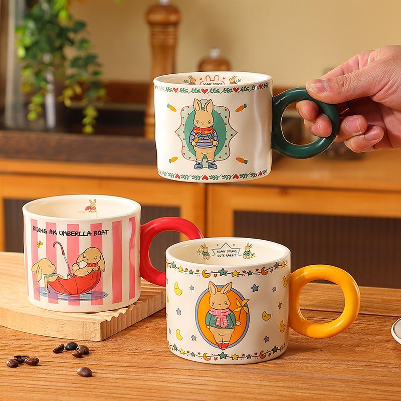 Креативная кружка керамическая Звездный человек в подарок Высокая Милая Дом Милый Барби Кролик Мультяшный Милая Пара Кружек