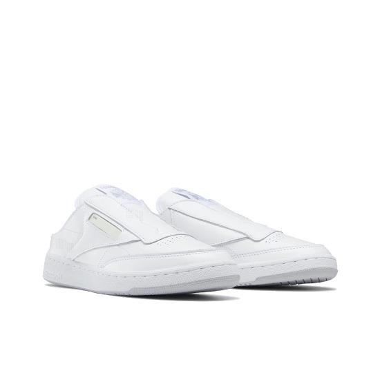 Reebok BEAMS x Club C Laceless Mule 'Белый Холодный Серый' GX3853 Мужская обувь