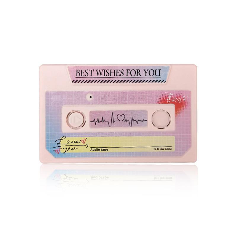 Recording Voice Card Tape Greeting Card Recordable 300 Seconds Diy Recording Musiccard Valentine'S Day Anniversary Birthday Gift