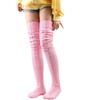 Women's Stockings Wool Foot Warmers Fashion Lady Stockings Cute Autumn Winter Solid Color Thigh-high Socks Acrylic Fibers
