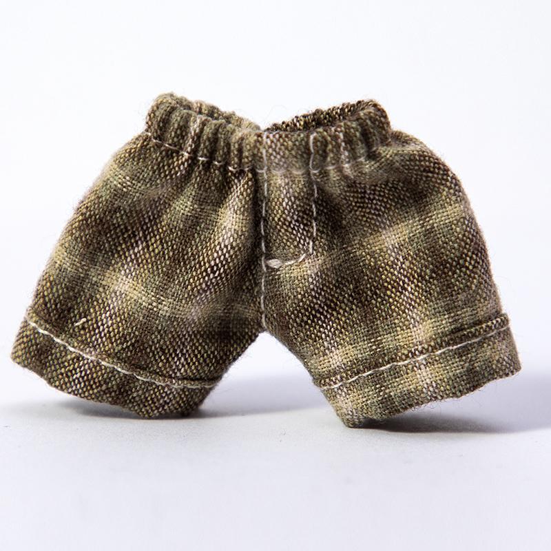 Ручная работа Брюки для куклы Ob11 Одежда Джинсовые шорты в клетку Аксессуары для кукол Для Penny, Molly, Obitsu11, Gsc 1/12 Bjd кукол