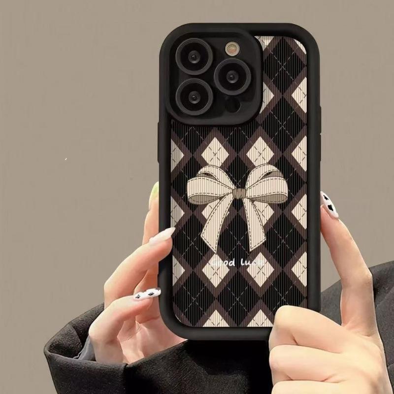 iPhone 17 Case: Diamond Pattern, Compatible with 12 to 17 Pro Max Models