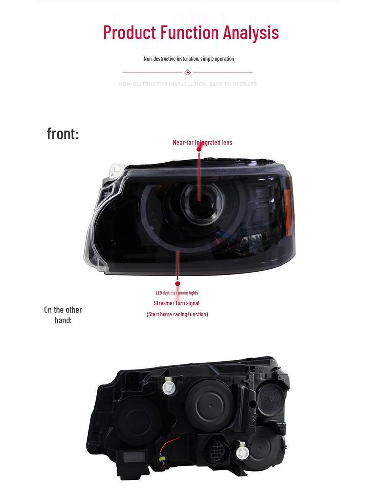 Светодиодный дневной ходовой огонь с указателем поворота для 2005-2013 Land Rover Range Rover Sport