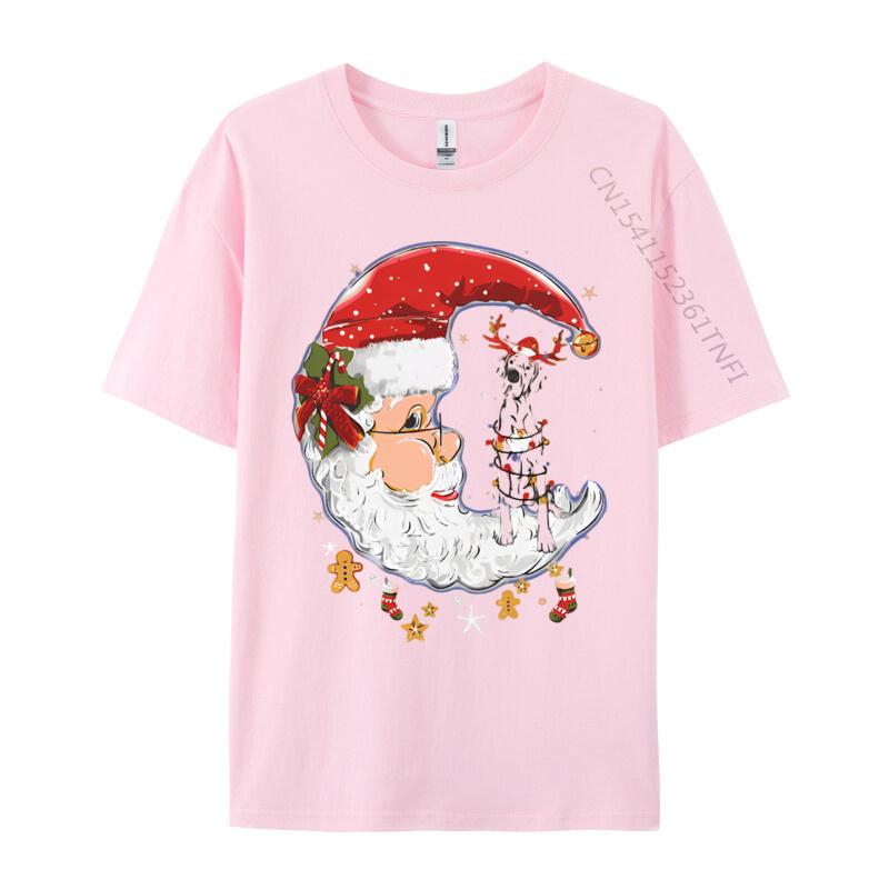 Custom Great Dane Dog Santa Reindeer Christmas Tshirt Black Top Tshirts New Tops T Shirt Cotton Boy Customized