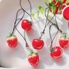Acrylic Tomato Keychain Adorable Strawberry Bag Keyring Fruit Pendant Keychain, Bag, Mobile Phone Accessory, Birthday Gift