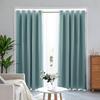Light Luxury European Full Blackout Curtain Fabric High Precision Finished Window Screen Sunshade Fabric Balcony Free Punching Solid Color
