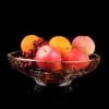 FLEVANCE Gold-Edged Crystal Glass Fruit & Candy Bowl