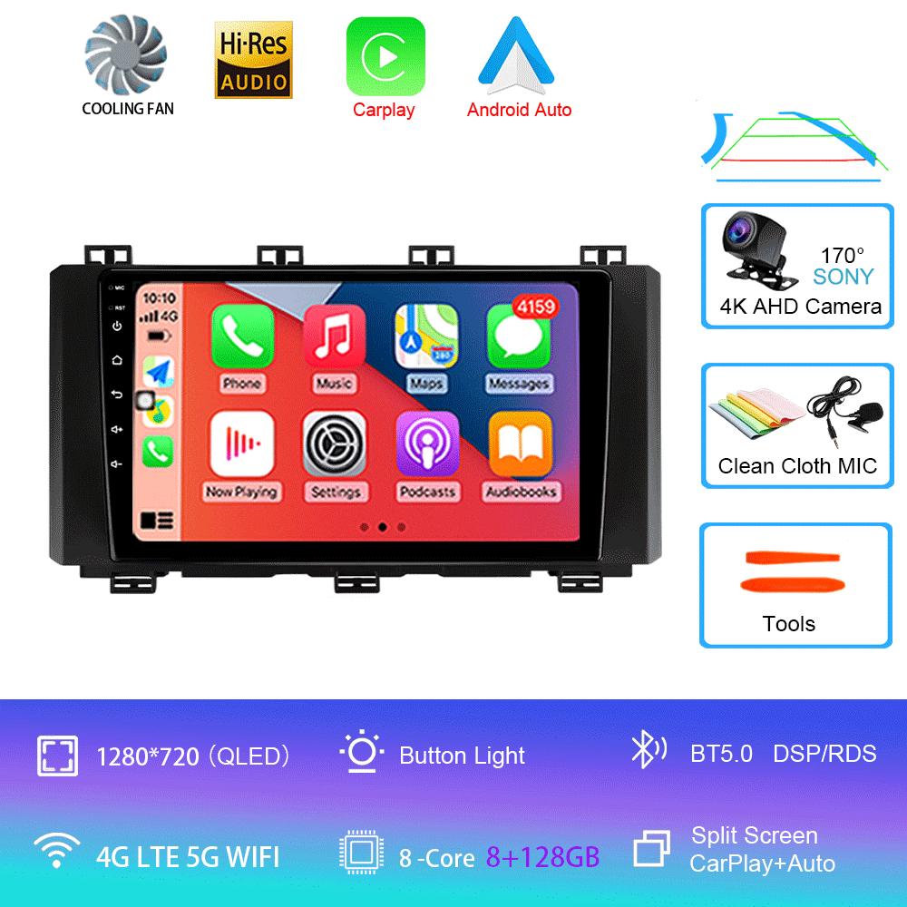 Автомобильный радиоприемник Android 14 Carplay Auto 2K экран мультимедийный проигрыватель для SEAT Ateca Cupra 2016 - 2021 2 Автомагнитола стерео 2din головное устройство