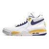 Nike Flight Legacy Poseidon's Call Abrasion Resistant Mid top Vintage Basketball Shoes Men's White Blue BQ4212-102(Team864-)