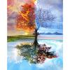 5d Diy Diamond Embroidery Kits Cross-stitch Trees Home Decororation Diamond Painting