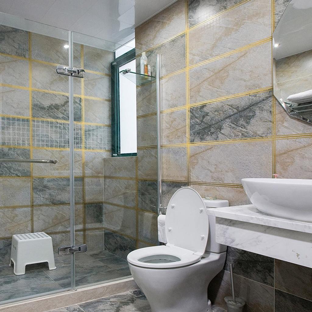 Настенная плитка, декоративная линия, наклейка, водонепроницаемая и износостойкая напольная плитка