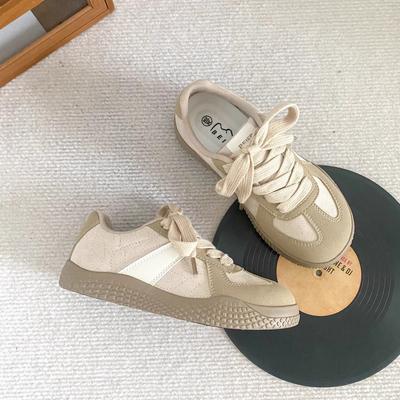 Гонконгский стиль 2025 весна новая ретро моральная тренировочная обувь женская универсальная обувь универсальная белая обувь спортивная и повседневная обувь