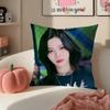 Kpop IITZY Cushion Cover Pillowcase Short Plush Invisible zipper Room Sofa Cushion Cover