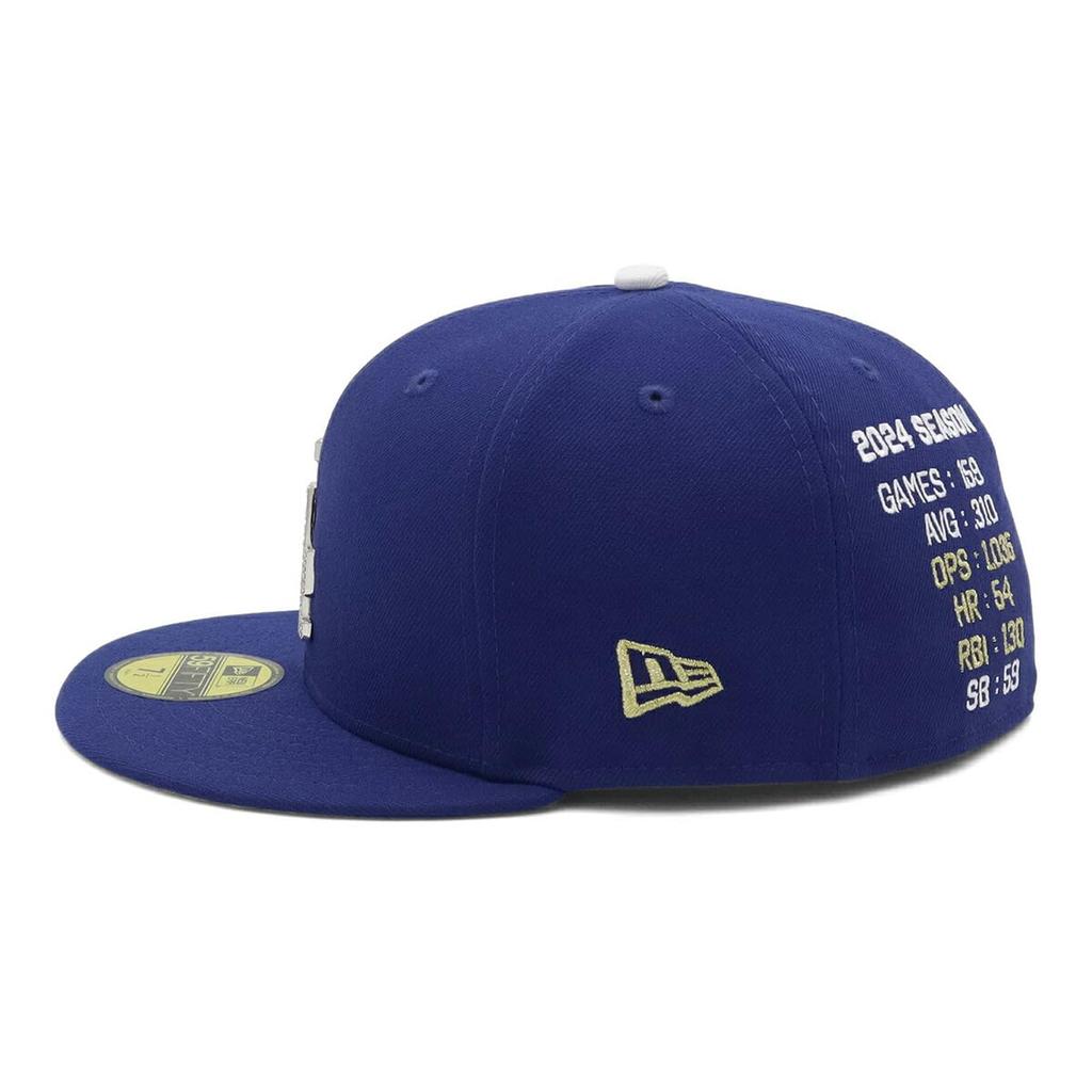 New Era 59FIFTY Los Angeles Dodgers Shohei Ohtani LA Темно-синий 7 5950 LOSDOD OHTANI 24 STATS DROY 1/2