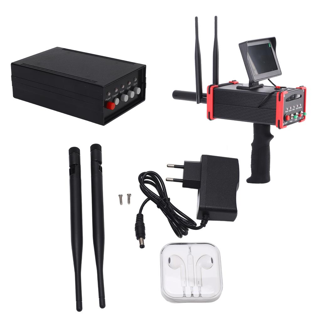 Metal Detector Underground Metal Scanner High Definition Screen Treasure Finder for Gold Silver Copper
