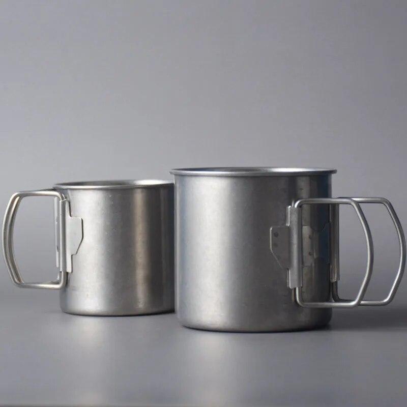 Чашка из нержавеющей стали портативная уличная дорожная кружка для кофе, чая, чашка для кемпинга, антиошпаривающая кухонная чашка для питья, сока, молока