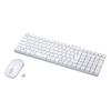 Sanwa Supply Wireless USB 109 Japanese Keyboard, Connection, Compact, Keys, Membrane, White, SKB-WL34SETW