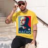 NACHO 2026 fashion heavyweight hot selling retro printed pattern fun round neck T-shirt for daily comfort