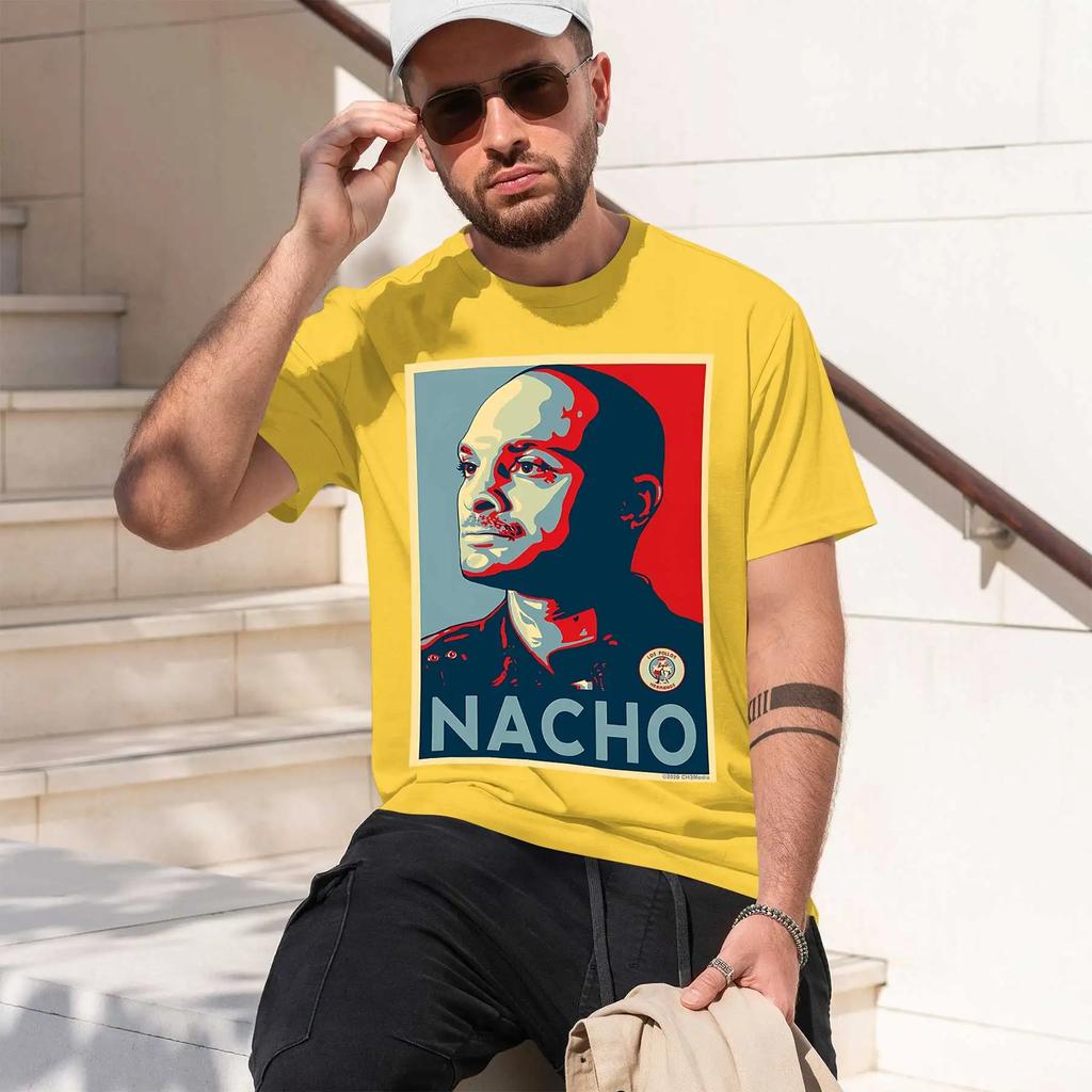 NACHO 2026 fashion heavyweight hot selling retro printed pattern fun round neck T-shirt for daily comfort