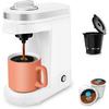 2 In 1 Mini Trip Coffee Maker For K Capsule & Ground Coffee, Single Serve Coffee Maker For One Cup Americano, Lightweight Pod Coffee Machine