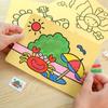 5 листов, детские креативные мультяшные автомобильные цветные рисунки на песке, простая забавная детская художественная наклейка ручной работы, песочная раскраска, фигурка