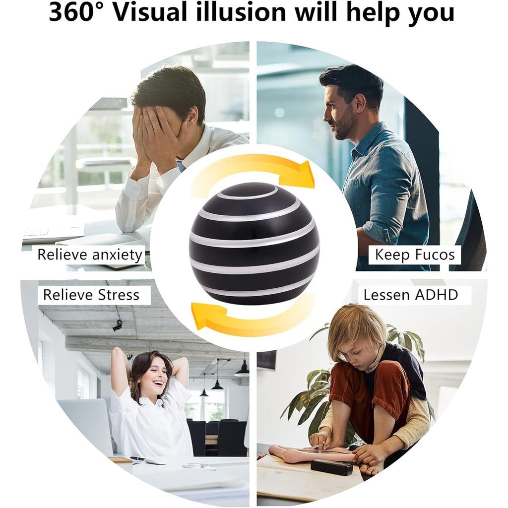 Игрушки для игрушек на рабочем столе для кинетической игрушки, крутые гаджеты, крутые штучки, вращение 180 секунд, игрушка для снятия стресса для оптической иллюзии, подарок для офиса, школы, дома