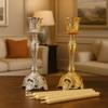 European Style Taper Candle Holder Single-Headed Wedding Candlestick Retro Candlestick  Banquet