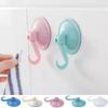 Красочный настенный крючок на присоске, без перфорации, вакуумные крючки для стены, вешалки для полотенец, ванная комната