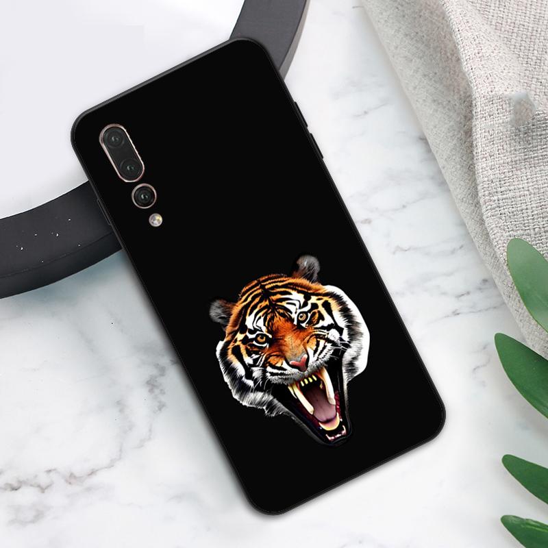 Жесткий чехол с изображением тигра для Huawei Nova Y73 Y72 Y70 Y90 Y60 Y61 Y91 12s 12i 11i 8i 9 10 SE P40 Lite P60 P30 Pro