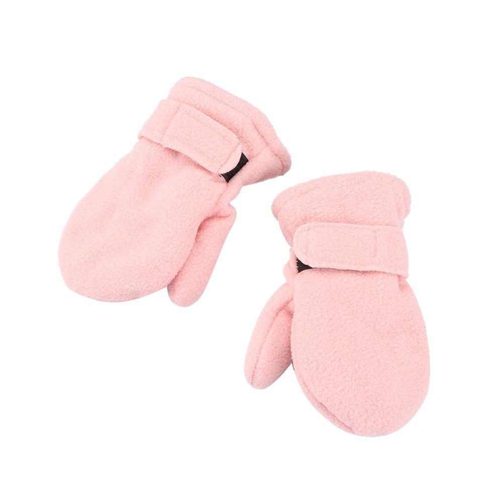 Конфетный цвет Утепленные теплые уличные грелки для рук с флисовой подкладкой Зимние варежки Детские перчатки
