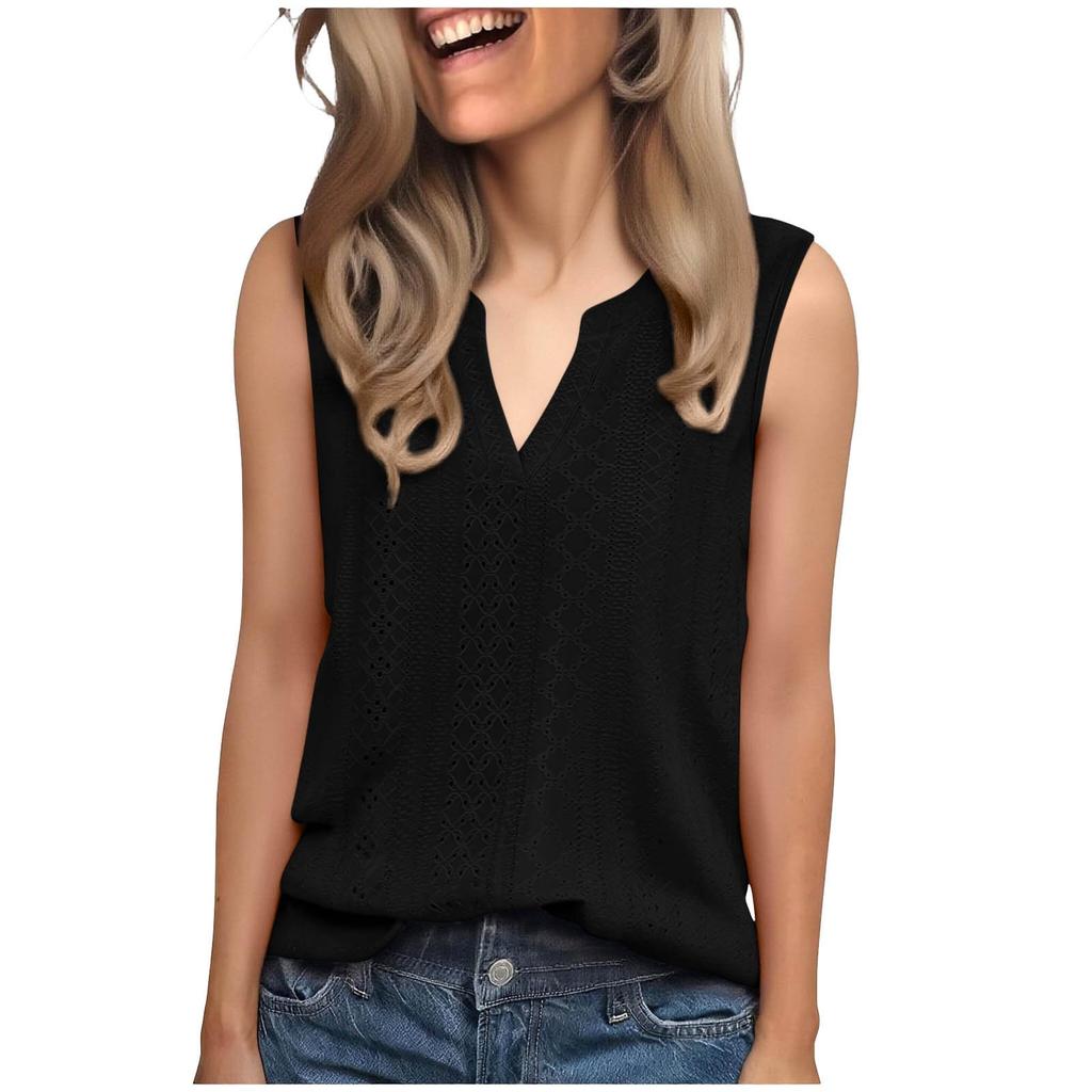 Женский топ без рукавов, повседневная удобная блузка