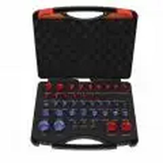 44pcs Nut and Bolt Thread Checker Red Blue Nut and Bolt Size Gauge Inch Nut and Bolt Identifier Gauge Set