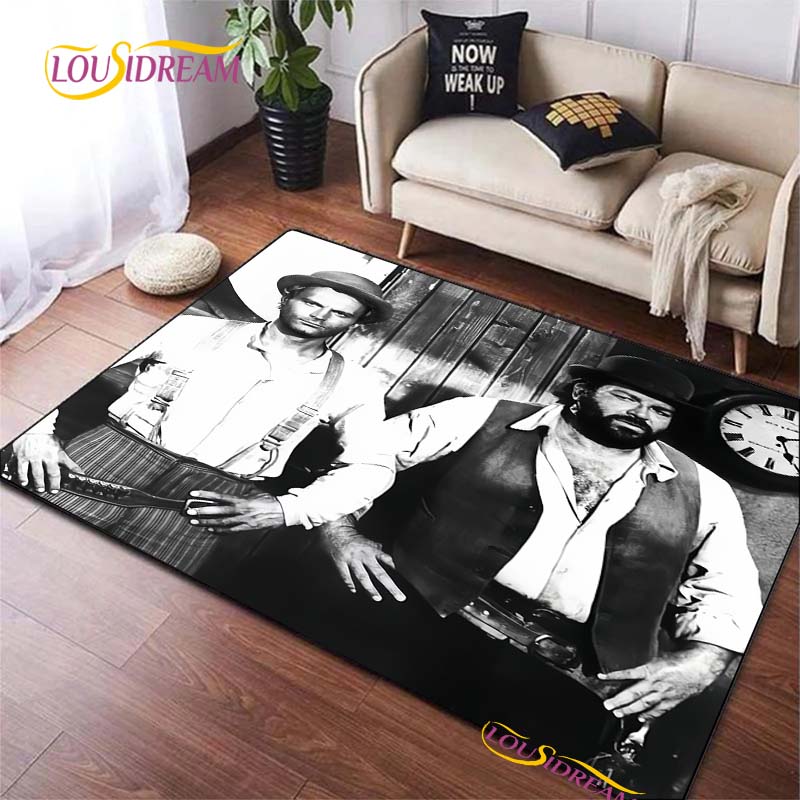 Bud Spencer & Terence Hill Carpet for Living Room Bedroom Rug Kitchen Door Kids Unslip Floor Mats photography props Alfombra Rug