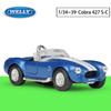 1/36 Scale Welly 1965 Shelby Cobra 427 S/C Alloy Car Model Diecasts Metal Toy Vehicles Car Model High Simulation Collection Childrens Gifts