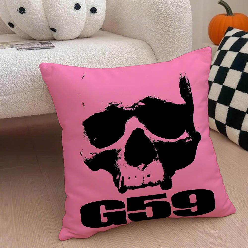 HipHop Underground SSuicideboys G59 Cushion Cover Throw Pillow Cover Hidden Button Durable Polyester Chair Cushion