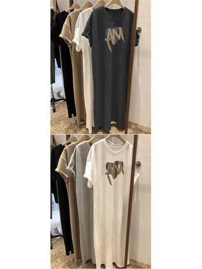 Женское летнее повседневное платье в корейском стиле, свободного кроя, средней длины, выше колена