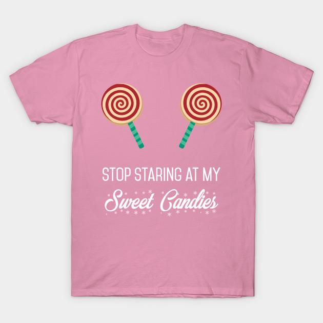 Футболка женская Stop Staring At My Sweets Candies Funny Xmas Gift Harajuku Print Kawaii футболка летняя женская футболка с коротким рукавом топ