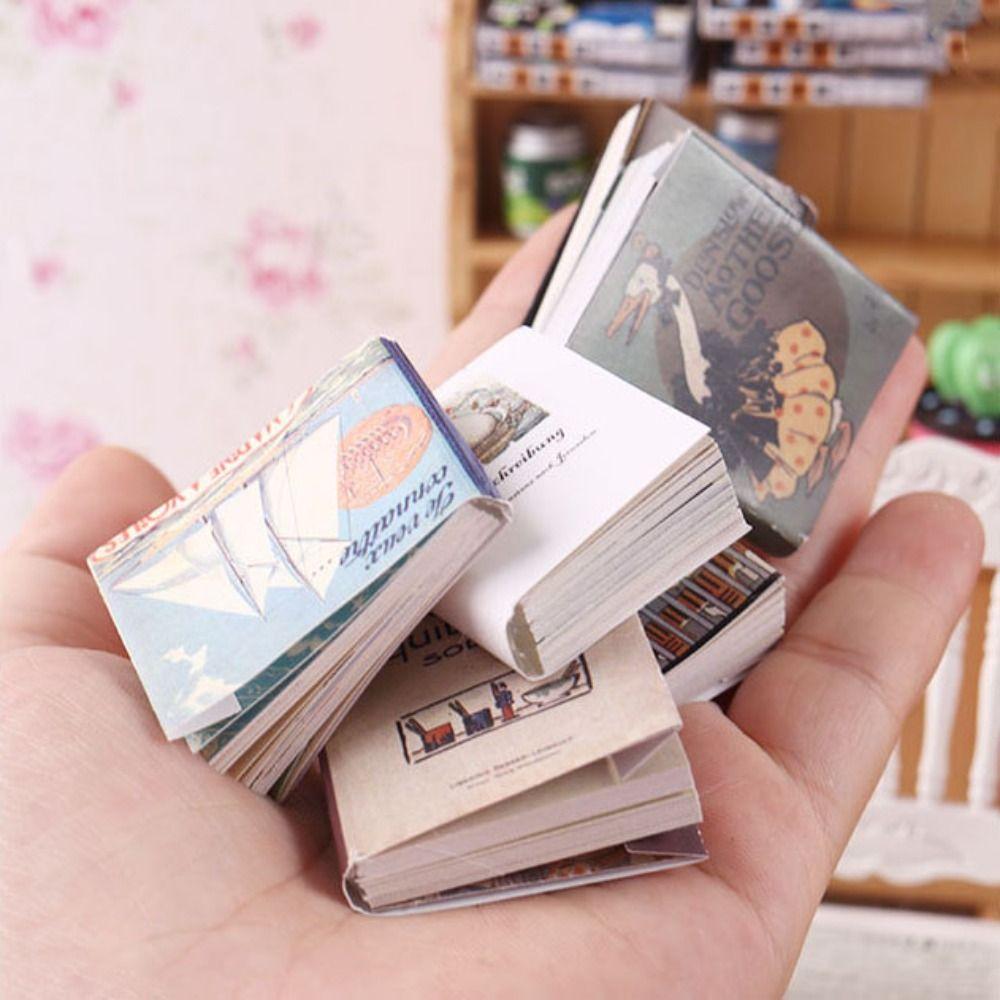 Can Be Opened Miniature Book Model Multicolor Mini Books Toys Dollhouse Book