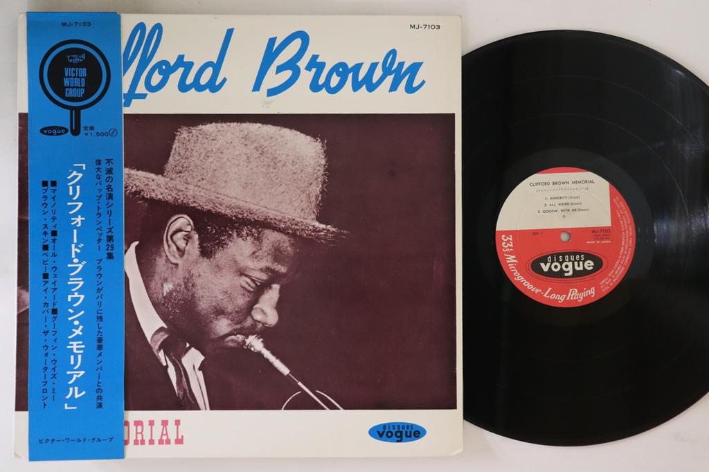 LP Пластинка CLIFFORD BROWN - Memorial MJ7103 DISQUES VOGUE 1962 Япония Оби Джаз Б/У