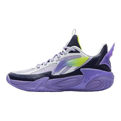 Li Ning Детские Wind Shadow 2.0 V2 Удобные Легкие Прочные Дышащие Низкие Баскетбольные Кроссовки Мужские кроссовки Белый Синий YKBV032-9