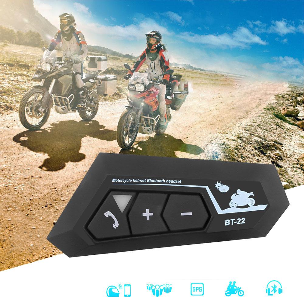 Шлем Bluetooth-гарнитура EDR Стерео Беспроводная громкая связь Интеллектуальный голос Перезаряжаемый Выносливость Водонепроницаемый с микрофоном для мотоцикла Велоспорт