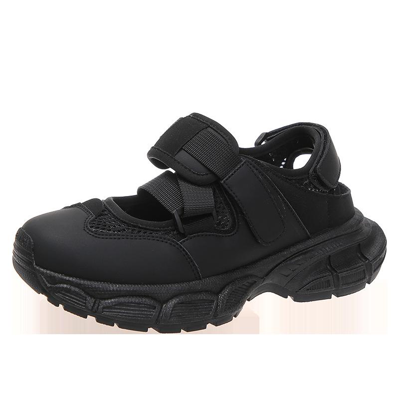 Sports Sandals Women's Summer New Thick-Soled Ins Fashion Shoes Daddy Breathable All-Matching Hollow Velcro Hole