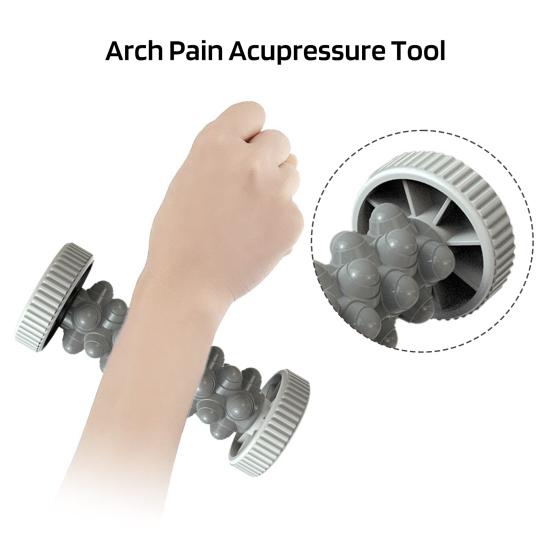 Ролик-массажер для ног, безопасный для кожи, многоразовый, для облегчения боли, восстановления пяток, рефлексотерапия, терапия триггерных точек, массажный ролик для ног