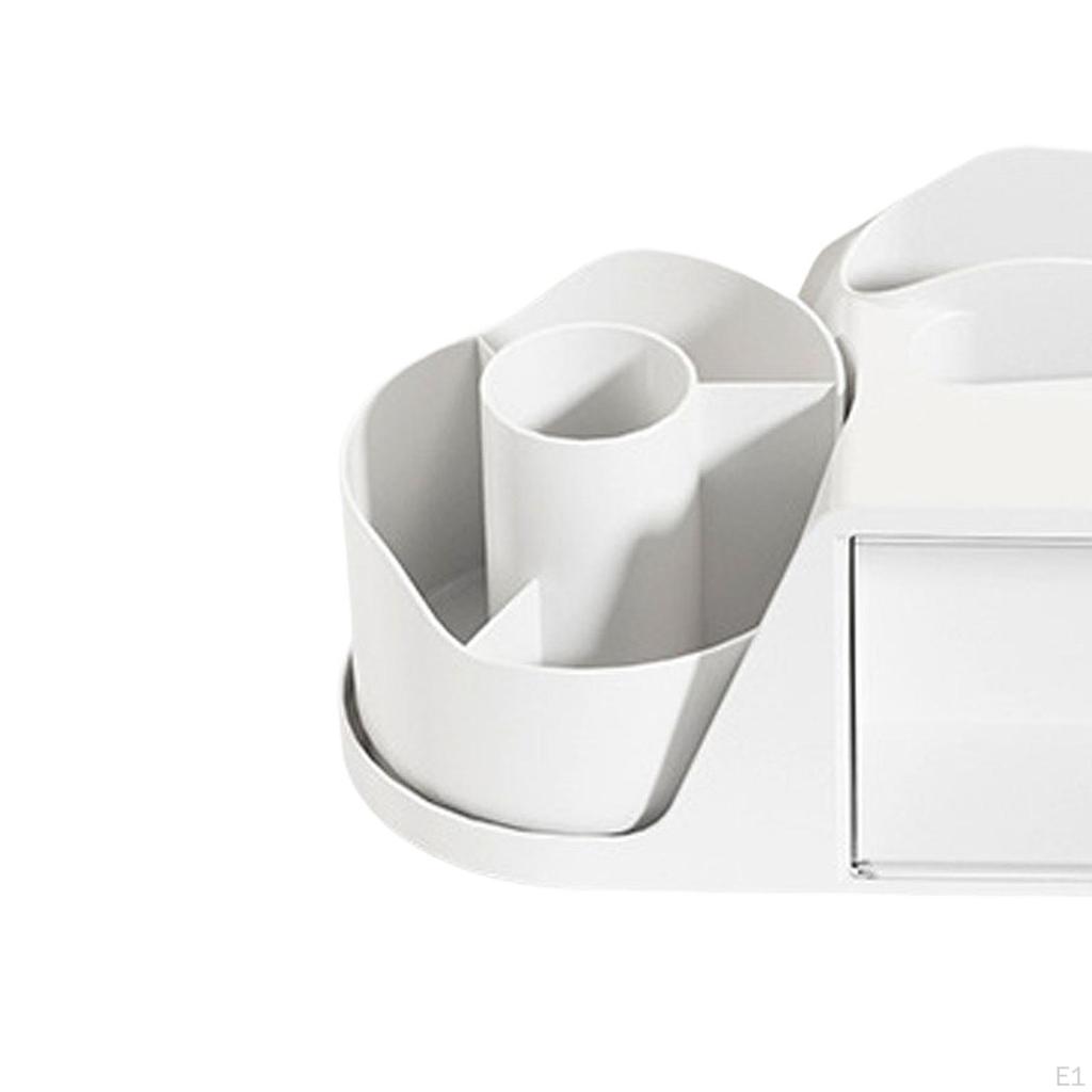 Desk Organizer 360° Rotation Jewelry Sorter Large Pencil Pen Holder Display Box for Home Mail