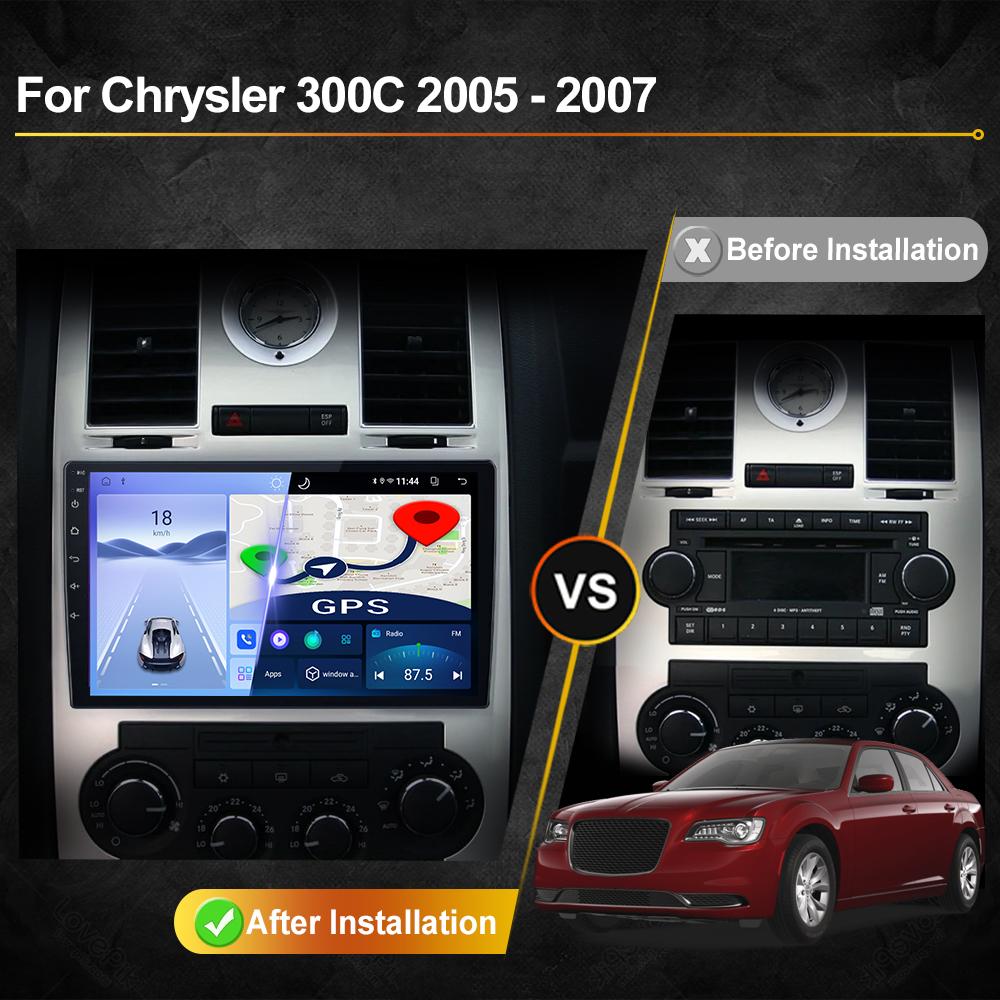 Для Chrysler 300C 2005 - 2010 Android Автомагнитола Мультимедиа Видеоплеер Навигация GPS Carplay Сенсорный Экран Авто Стерео Интеллектуальные Системы