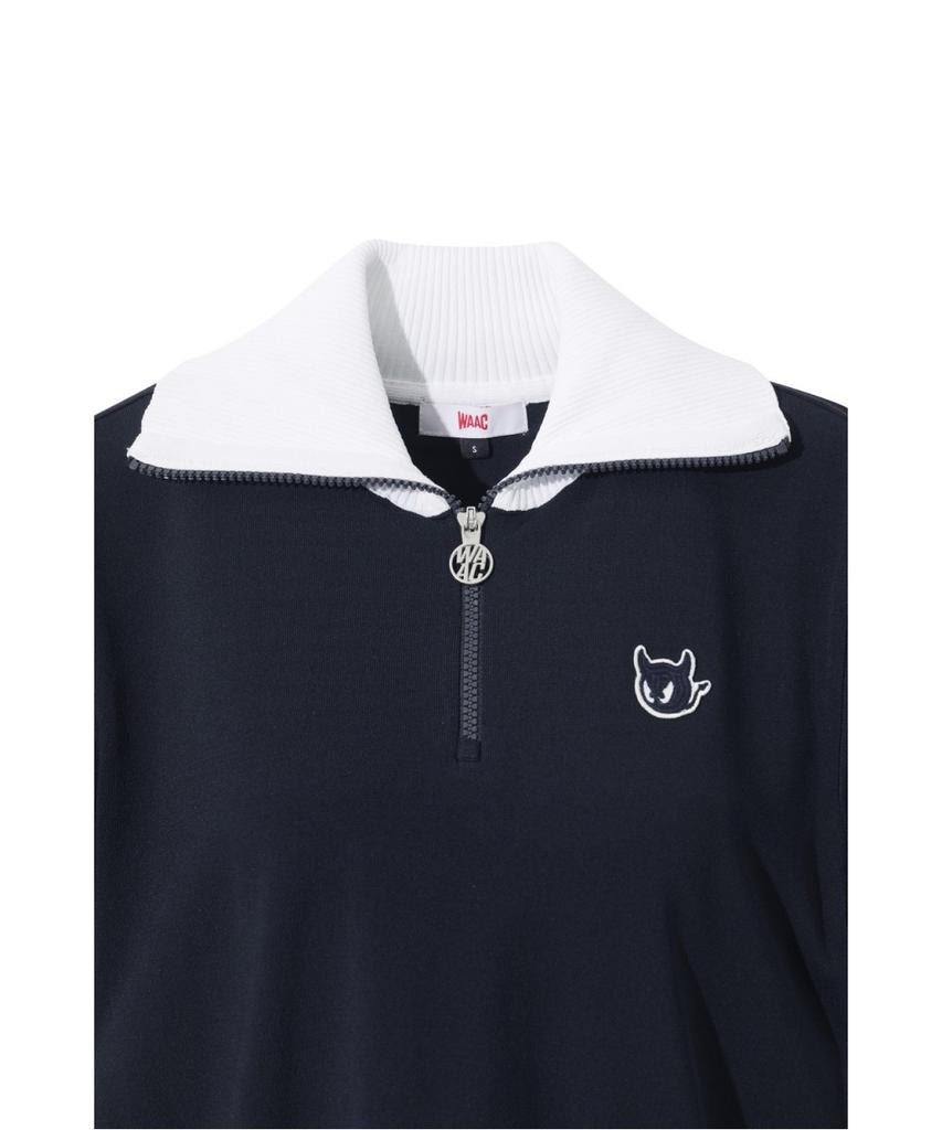 WAAC Big Collar Half-Zip Sweater (Oe) Wwwam26901Nyd